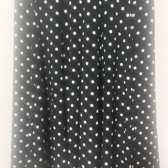 American Living Black and White Polka Dot Midi Dress - Picture 2 of 6